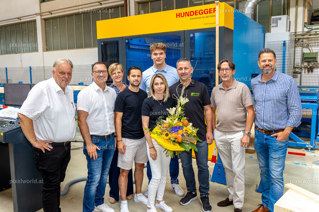 Maschinenpräsentation bei Holzbau Bretis