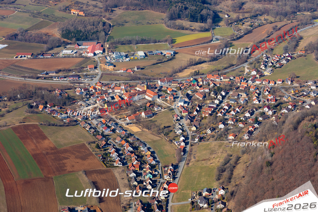 Die Luftbildaufnahme Weissenohe -  wurde 2019 mittels Flugzeug (keine Drohne) erstellt. Perfekte Schärfe und Druck- Ergebnisse- Garantiert!
