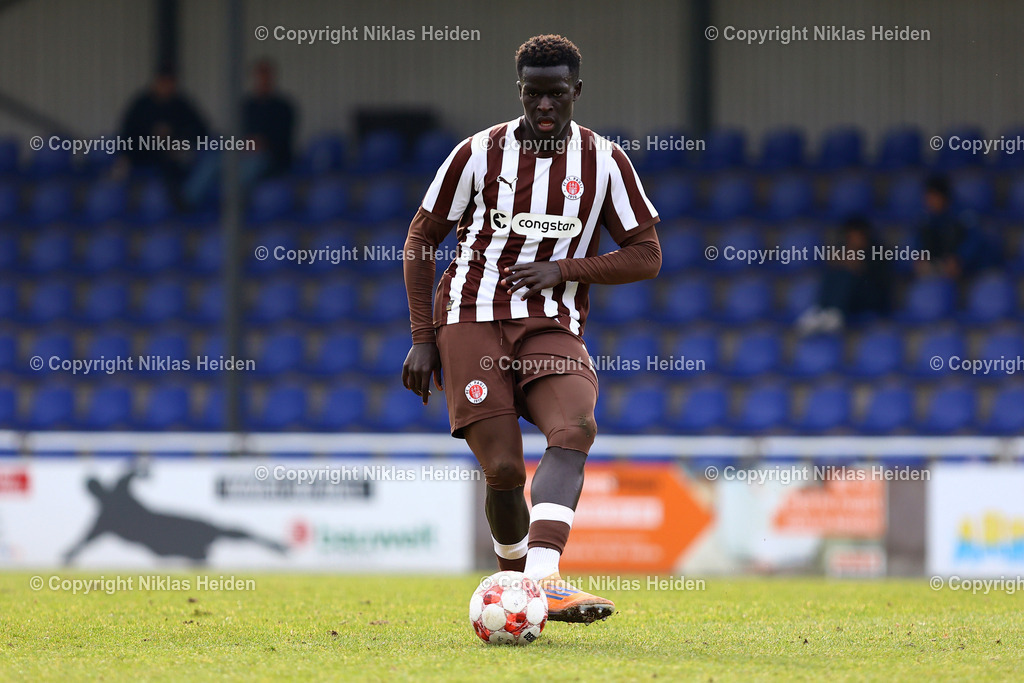 NH_FCEiintrachtNorderstedt_FCStPauliU23_RegionalligaNord_08032026 | #3 Muhammad Dahaba (FC St. Pauli U23)Fußball I Herren I Regionalliga Nord I Saison 2025-2026 I 25. Spieltag I FC Eintracht Norderstedt - FC St. Pauli I 08.03.2026 I Edmund-Plambeck-Stadion