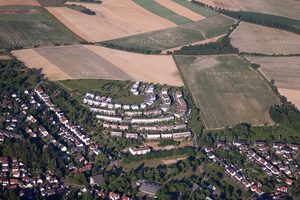 Luftbild: Ortsansicht im Ortsteil Hohenwettersbach in Karlsruhe im Bundesland Baden-Württemberg in Deutschland. Foto: IMG_57758.jpg vom 14.06.2013 durch Werner Riehm/FLY-FOTO.de