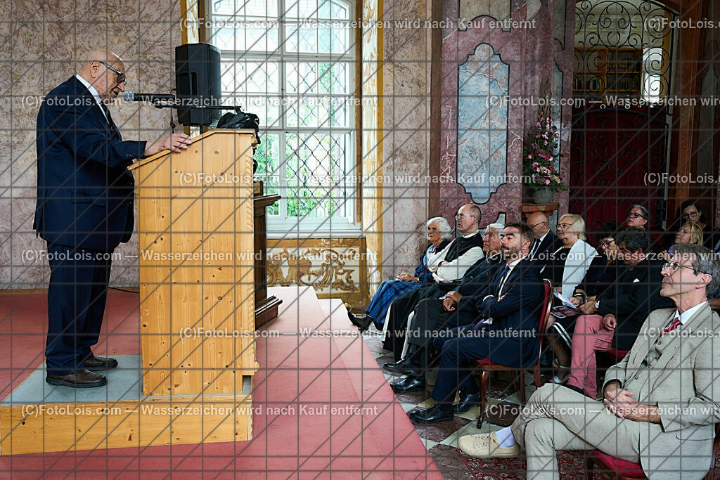 ALP0162_XXXIX_Chopin-Festival_Eroeffnung_Kanitzer Theodor | (C)FotoLois.com, Alois Spandl, XXXIX. internationales CHOPIN-Festival in der Kartause Gaming, Eröffnung des Festivals mit Einmarsch der Goldhaubengruppe Lackenhof mit der Musikkapelle Gaming sowie den Ehrengästen und Eröffnungsansprachen in der Barockbibliothek, Fr 4. August 2023.