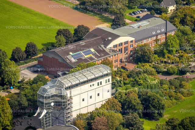 Hamm230900393 | Luftbild, Glaselefant und Eingangshalle Maximilianpark, Uentrop, Hamm, Ruhrgebiet, Nordrhein-Westfalen, Deutschland