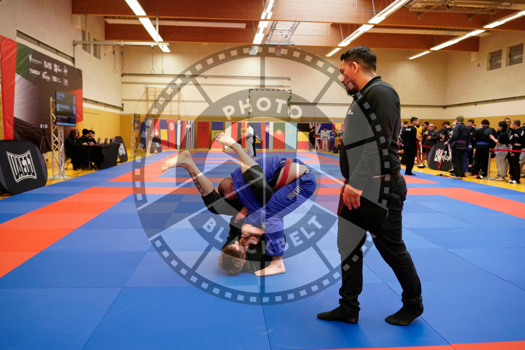 20240203PBB06671 | Fighters compete during the Brazilian Jiu-Jitsu Championship of the AJP Tour in Maintal by Frankfurt am Main, Germany, on February 2, 2024.