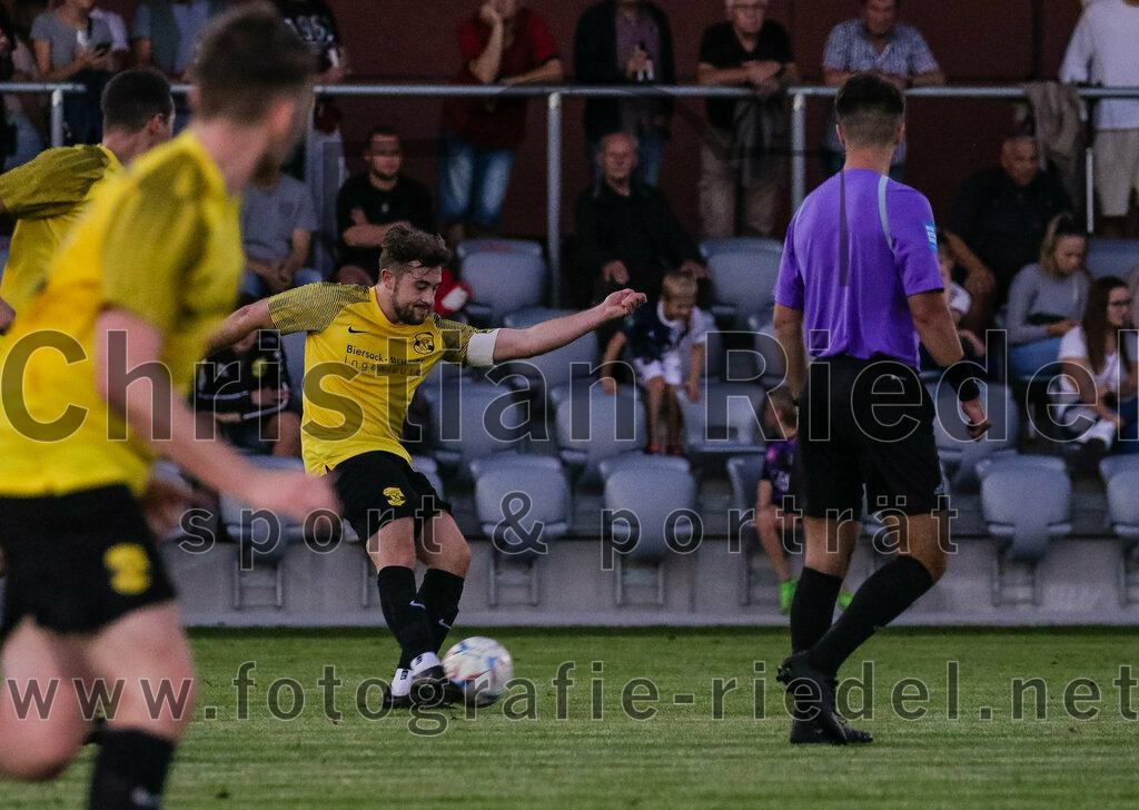 2023-09-07_094_FC_Finsing_gegen_FC_Moosinning_II | Finsing, Deutschland, 07.09.2023:
Fußball, Kreisliga 2023 / 2024, 8. Spieltag, FC Finsing gegen FC Moosinning II, Endergebnis: 3:0

Sebastian Schmid (FC Moosinning, #6)

Foto: Christian Riedel / fotografie-riedel.net