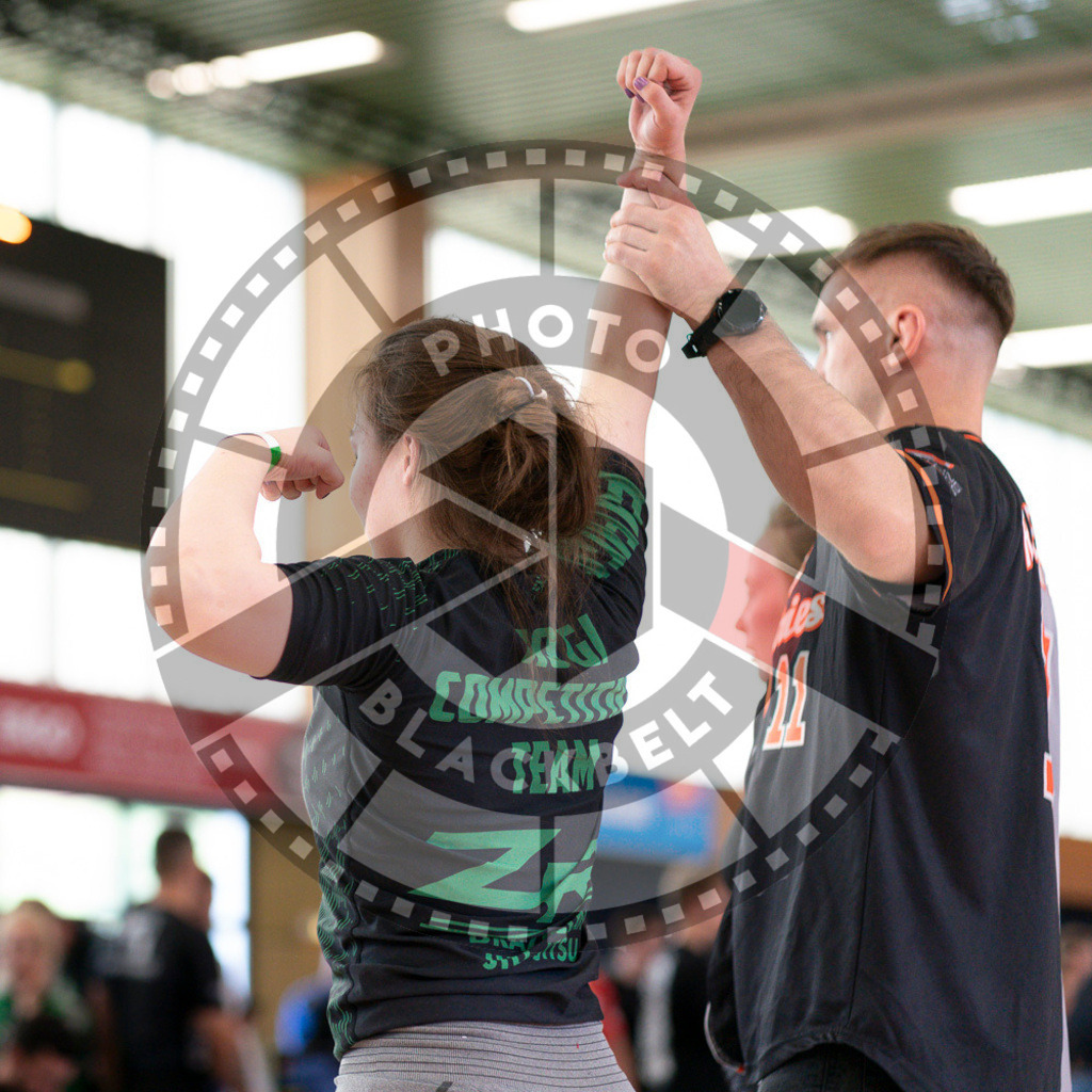 20240915PBB2913 | Athletes compete during the Grappling Industries’ grappling and Brazilian jiu-jitsu competition in Berlin, on September 15, 2024.