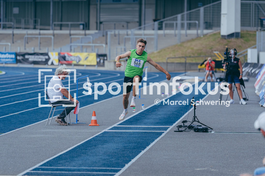 DM U23 U18 Bochum 2026 | Felix Remmele (TV 1891 Bürstadt), Startnummer 568, Deutsche Meisterschaften der U18 &amp; U23 2026, Lohrheidestadion Bochum-Wattenscheid, 04.07.2026 Foto: Marcel Schwering / sportimfokus - Realisiert mit Pictrs.com