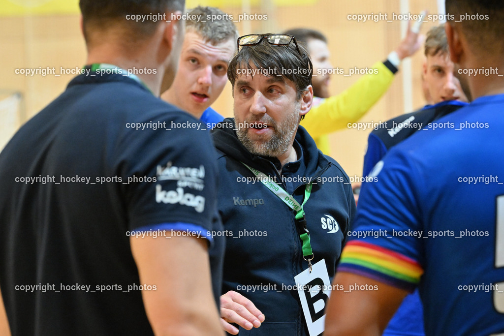 SC Ferlach vs. ALPLA HC Hard 2.3.2024 | Headcoach SC Ferlach BEGUS Robert, SC Ferlach vs. ALPLA HC Hard 2.3.2024, SC Ferlach vs. ALPLA HC Hard am 02.03.2024 in Ferlach (Ballspielhalle Ferlach), Austria, (Photo by Bernd Stefan)