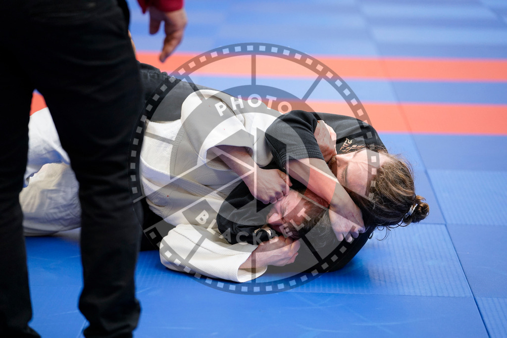 20240203PBB08459 | Fighters compete during the Brazilian Jiu-Jitsu Championship of the AJP Tour in Maintal by Frankfurt am Main, Germany, on February 2, 2024.
