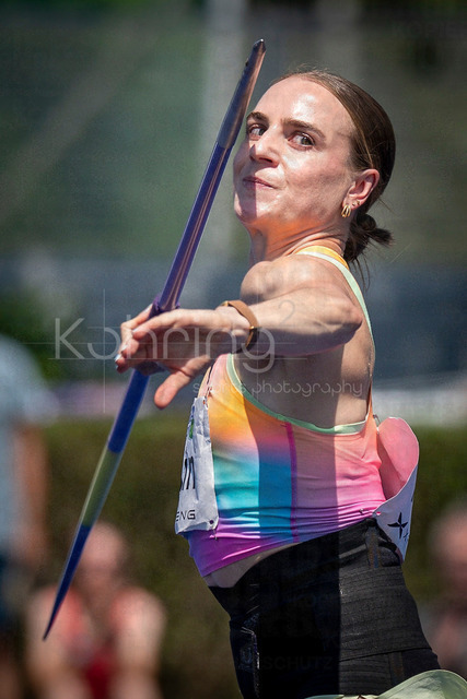 Multisport Event; Ratingen, 28.06.2026 | RATINGEN, GERMANY - JUNE 28, 2026 : Annik Kälin (SUI / Switzerland) competing in the heptathlon’s javelin throw during the Multisport Event at Stadion Ratingen on June 28, 2026 in Ratingen, Germany.