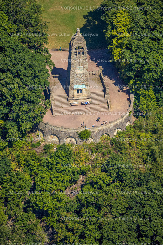 Witten220808857 | Luftbild, Hohenstein mit Berger-Denkmal, Witten, Ruhrgebiet, Nordrhein-Westfalen, Deutschland