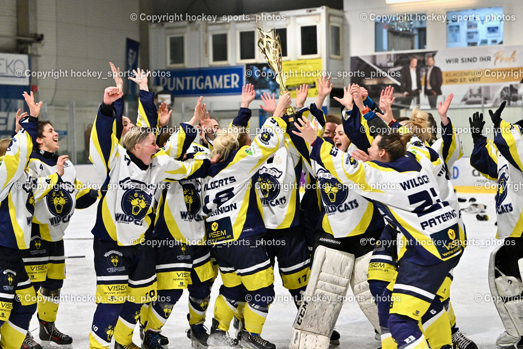 WILDCATS PATERNION & Lady Hawks Siegerehrung-Meisterfeier | Jubel Wildcats Paternion Mannschaft, Meister, WILDCATS PATERNION &amp; Lady Hawks Siegerehrung-Meisterfeier, WILDCATS PATERNION &amp; Lady Hawks Siegerehrung-Meisterfeier am 12.03.2025 in Steindorf (Ossiachersee Halle), Austria, (Photo by Bernd Stefan)