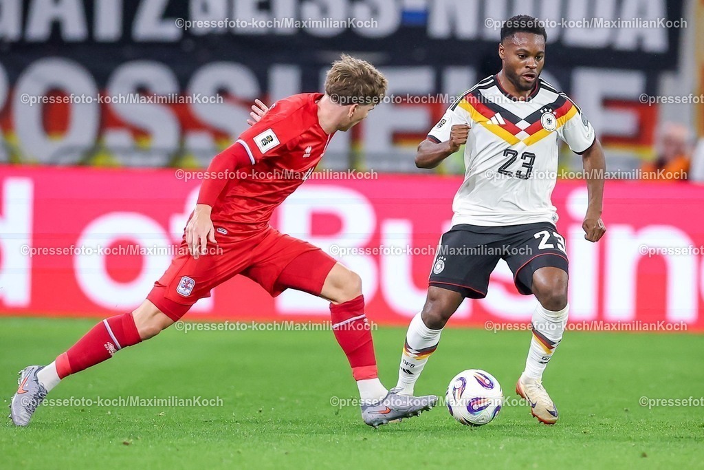 DFB14112501086 | 14.11.2025, Fußball, Länderspiel, WM-Qualifikation Europa, Deutschland - Luxemburg, Stade de Luxembourg (Croix de Gasperich, Luxemburg), 9. Spieltag, Saison 2025 2026: Ridle Baku (GER #23)  Regulations prohibit any use of photographs as image sequences and or quasi-video.