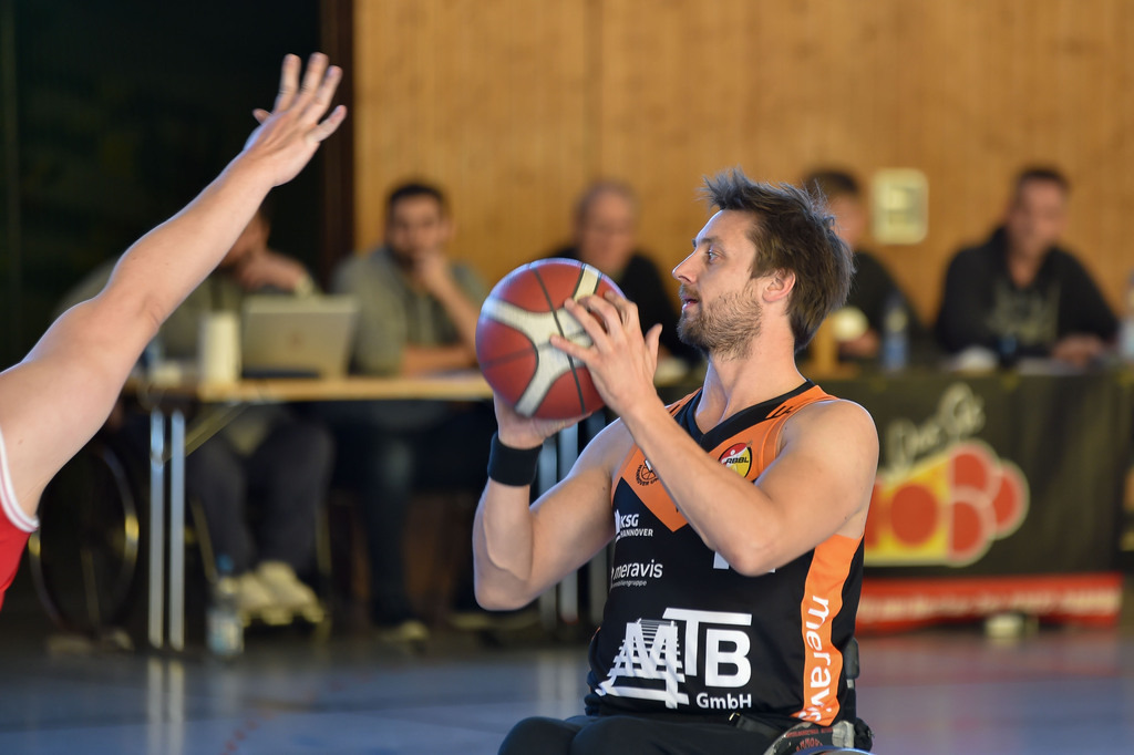 2024-10-26-0449 | RSKV Tuebingen vs. Hannover United 2, Rollstuhlbasketball, 2. Bundesliga Sued, 3. Spieltag, Saison 2024/2025, 26.10.2024, Foto: Ralph Kunze - Realisiert mit Pictrs.com