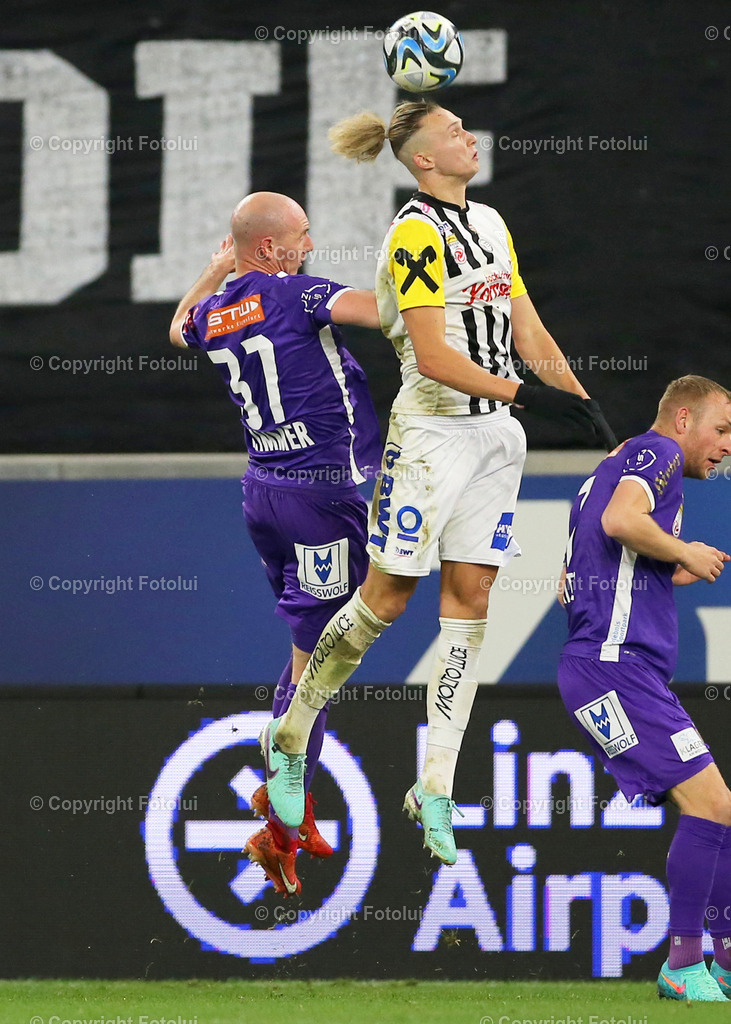 A_LUI_11022024_11 | SPORT,FUSSBALL ,ADMIRAL BUNDESLIGA 11.02.2024 LASK-AUSTRIA KLAGENFURT,IM BILD: MAKSYM TALOVIEROV (LASK) UND NICOLAS WIMMER (KLAGENFURT) FOTO.FOTOLUI/MW