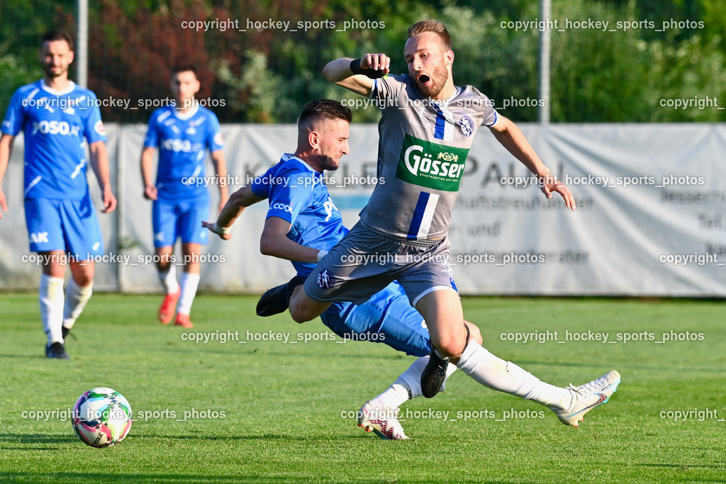 SAK vs. SV Dellach Gail 17.6.2023 | #7 Benedikt Kaltenhofer, #9 Hrvoje Jakovljevic, Flugeinlage