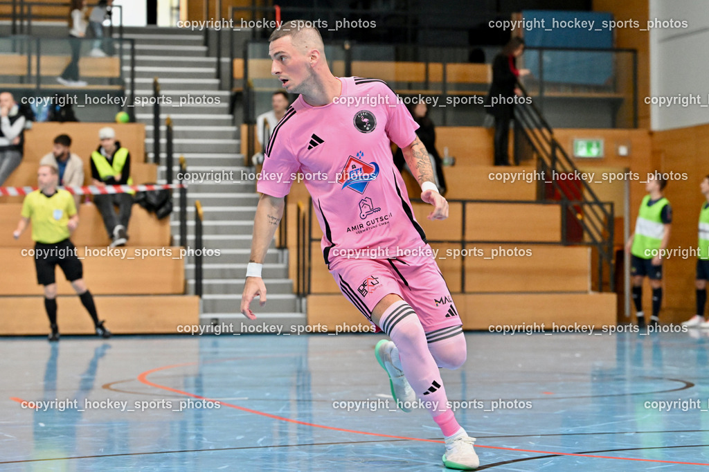 Carinthia Flamengo Futsal Club vs. LPSV-K | #24 Zoran Vukovic Carinthia Flamengo, Carinthia Flamengo Futsal Club vs. LPSV-K, Carinthia Flamengo Futsal Club vs. LPSV-K am 03.11.2024 in Klagenfurt (Ballspielhalle Viktring), Austria, (Photo by Bernd Stefan)