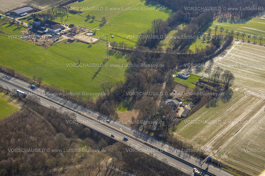 Unna230213380 | Luftbild, Waldgebiet Bornekamptal, Unna, Ruhrgebiet, Nordrhein-Westfalen, Deutschland