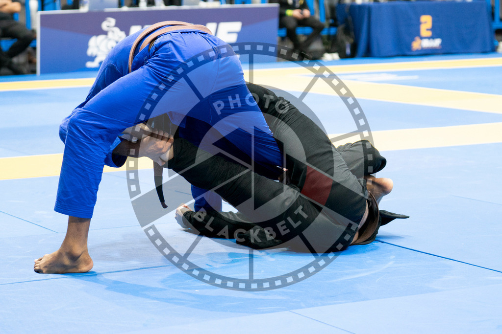 20240124PBB03153 | Fighters compete during the second day of the IBJJF European Championship in Paris, France, on January 24, 2024.