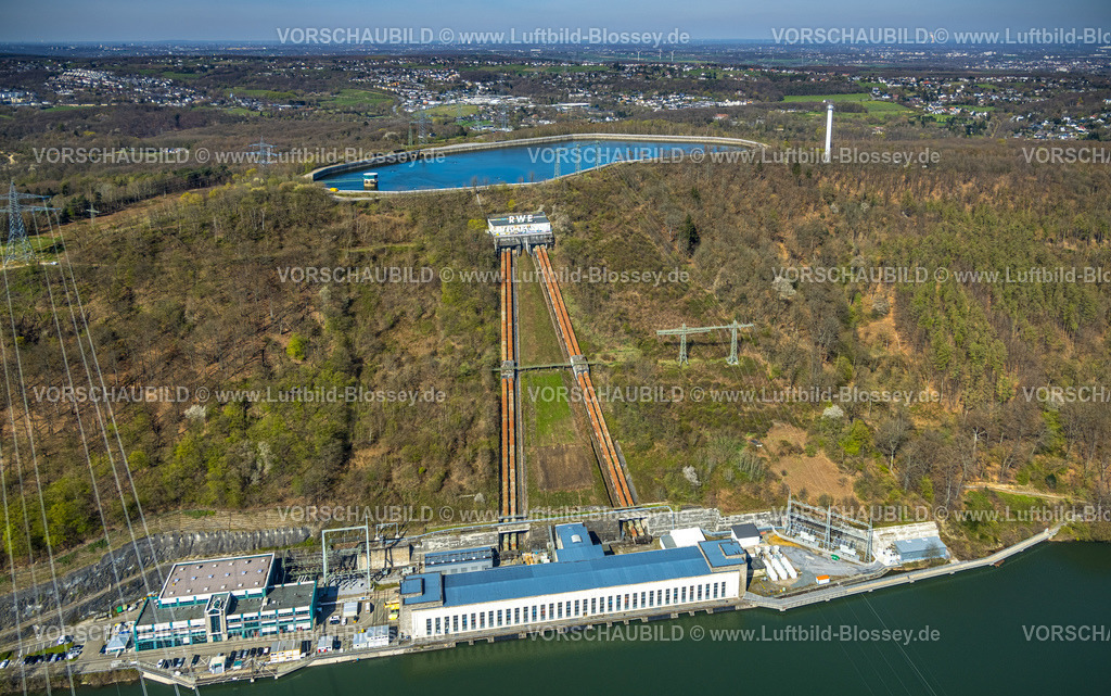 Herdecke220401742 | Luftbild, RWE Pumpspeicherkraftwerk Koepchenwerk und Speicherbecken, Wittbräucke, Herdecke, Ruhrgebiet, Nordrhein-Westfalen, Deutschland
