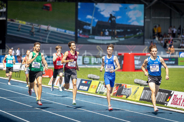 Deutsche Leichtathletik-Meisterschaften; Bochum-Wattenscheid, 25.07.2026 | 800m Vorlauf mit Tom Stöber (TV Wetzlar) und Adrian Engstler (TV Villingen); Deutsche Leichtathletik-Meisterschaften am 25.07.2026 im Lorheide-Stadion, Bochum-Wattenscheid (Nordrhein-Westfalen).