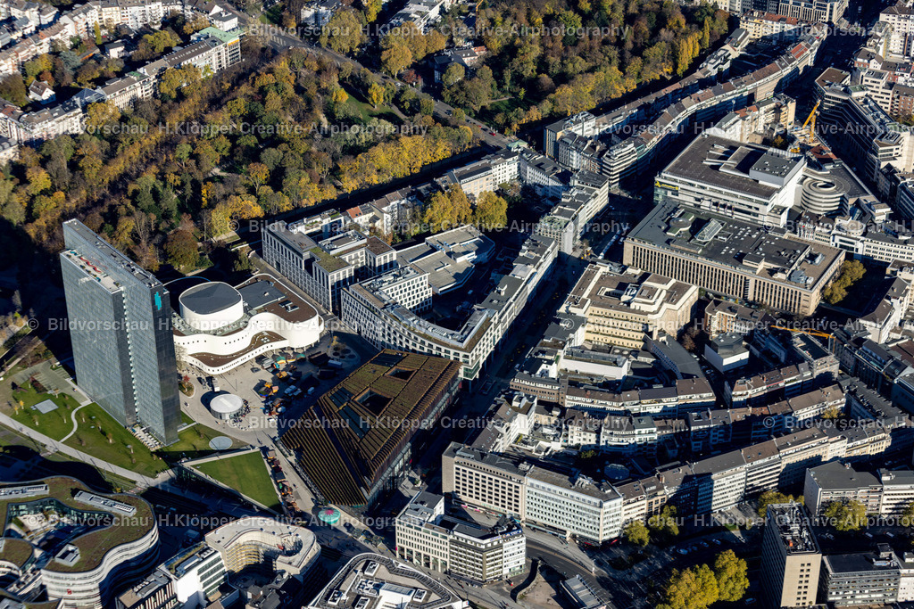luftbild-duesseldorf-dreischeibenhaus-kö-bogen2-schauspielhaus-8953 | Luftbildfotografie Hermann Klöpper - Realisiert mit Pictrs.com