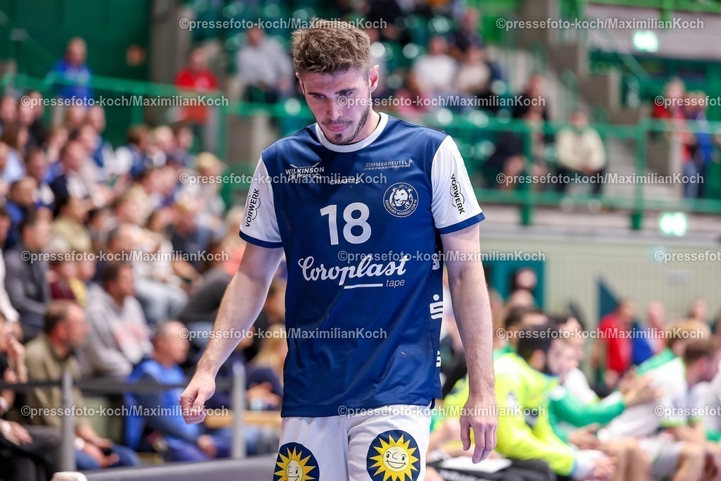 BHC09102501137 | 09.10.2025, Handball, HBL, Bergischer HC - HSG Wetzlar, Unihalle Wuppertal: Yannick Fraatz (BHC #18) 