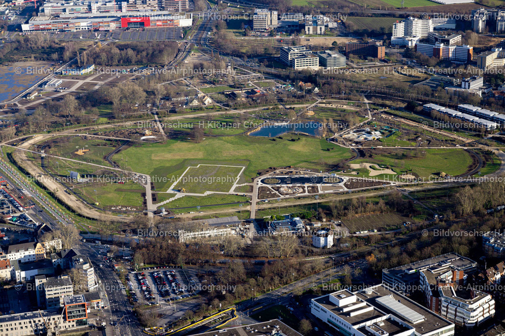 Luftbild Neuss-8942 | Luftbildfotografie Umbauarbeiten am Gelände der ehemaligen Rennbahn in Neuss im Bundesland Nordrhein-Westfalen, Deutschland - Realisiert mit Pictrs.com
