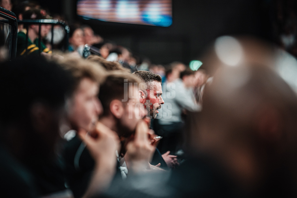 Basketball | Männer | Saison 2023/2024 | easyCredit Basketball Bundesliga | 32. Spieltag | Veolia Towers Hamburg vs. NINERS Chemnitz | 04.05.2024 | Jonas 'WoBo' Wohlfarth-Bottermann (#18, Hamburg Towers)