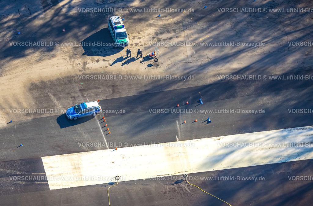 Selm230205237Bork | Luftbild, Polizei Training an der Carl-Sievering-Straße, Bork, Selm, Münsterland, Nordrhein-Westfalen, Deutschland