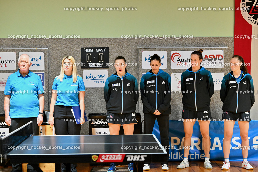 SCO Ossiachersee Bodensdorf vs. SU Spk. Kufstein | German Valentin Pichler Referee, Anna Rasse Referee, Arantxa Stefania Cossio, Mariam Alhodaby, Anita Nyitrai, Danielle Florence Kelly, SCO Ossiachersee Bodensdorf vs. SU Spk. Kufstein, SCO Ossiachersee Bodensdorf vs. SU Spk. Kufstein am 04.10.2024 in Bodensdorf (SCO Halle Bodensdorf), Austria, (Photo by Bernd Stefan)