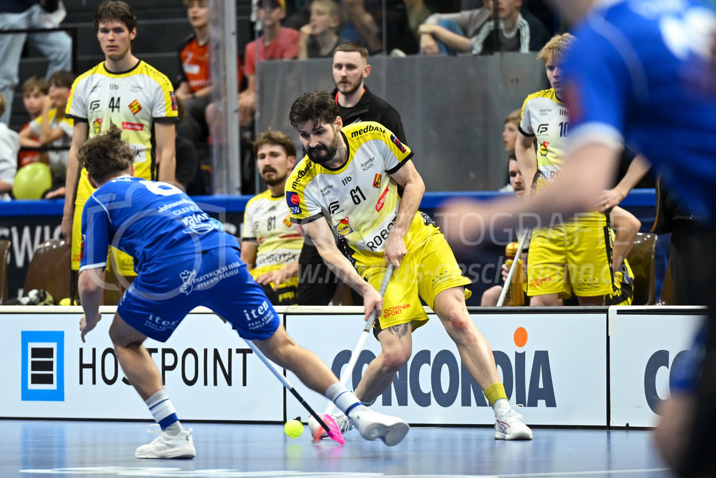 Zug United - HC Rychenberg - 25. April 2026 | Nico Mutter (#61 HC Rychenberg Winterthur) am L-UPL Superfinal-Spiel zwischen Zug United und HC Rychenberg am 25. April 2026 in der BCF Arena, Fribourg, Schweiz.Bild: Sportfotografie Markus Aeschimann | www.markus-aeschimann.ch - Realisiert mit Pictrs.com
