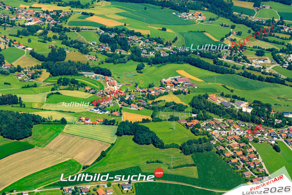 Die Luftaufnahme Gehstorf - Bad Kötzting wurde 2022 vom Flugzeug aus (keine Drohne) erstellt. Hohe Auflösung -für große Poster und Wandbilder geeignet - Garantiert!