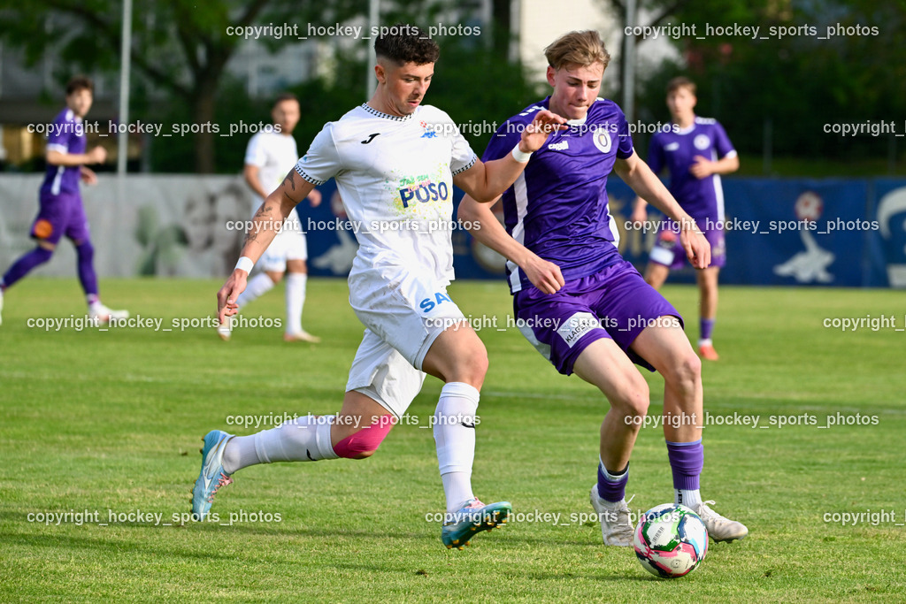 SAK vs. Austria Klagenfurt Amateure | #17 Timo Todor-Kostic SAK, #16 Julian Samuel Wittmann Austria Klagenfurt Amateure, SAK vs. Austria Klagenfurt Amateure, SAK vs. Austria Klagenfurt Amateure am 08.05.2026 in Klagenfurt (Sportpark Welzenegg), Austria, (Photo by Bernd Stefan)