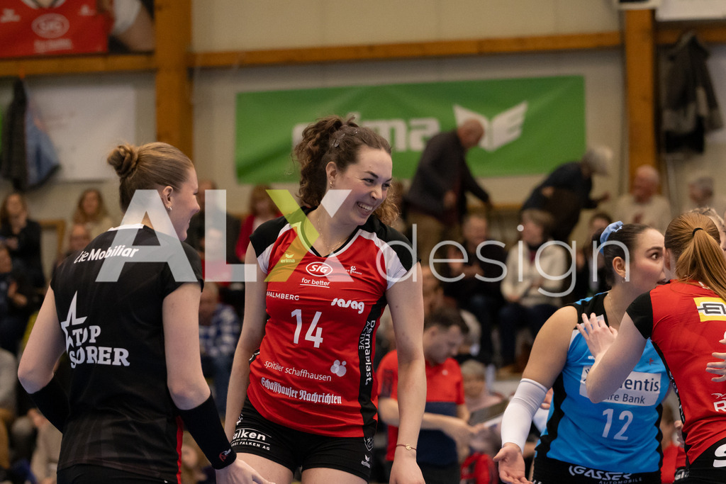 Volleyball I Frauen I Saison 2025-2026 I Volleyball NLA | Women I 1/4 Finals I VC Kanti Schaffhausen - BIWI Volleyball Franches-Montagnes I 21.02.2026 | 14 Josipa Marković (HR) (VC Kanti Schaffhausen) – Aussen - Realisiert mit Pictrs.com