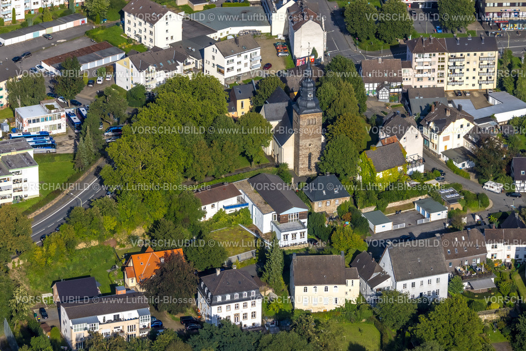 Hagen230902822 | Luftbild, Evang.- Luth. Elseyer Kirche, Hohenlimburg, Hagen, Ruhrgebiet, Nordrhein-Westfalen, Deutschland