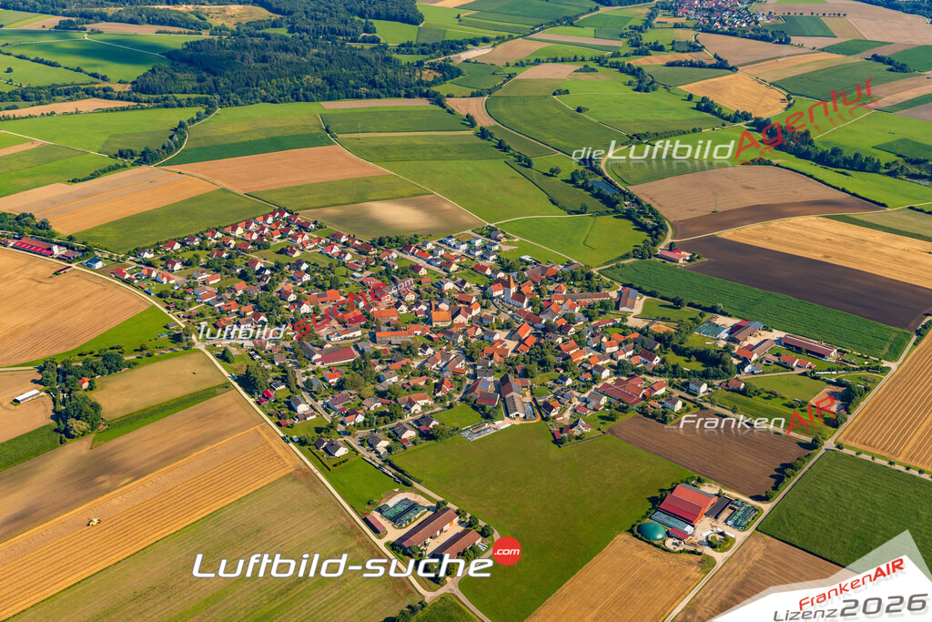 Flotzheim Monheim Bild- Das Luftbild wurde 2025 vom UL-Flugzeug heraus erstellt ( keine Drohne ) - Hochauflösende Luftaufnahme -Nicht vergleichbar mit Google Maps oder Satelittenbilder- Die Geschenkidee !Mit Lizenz und Bildrechte bestellbar