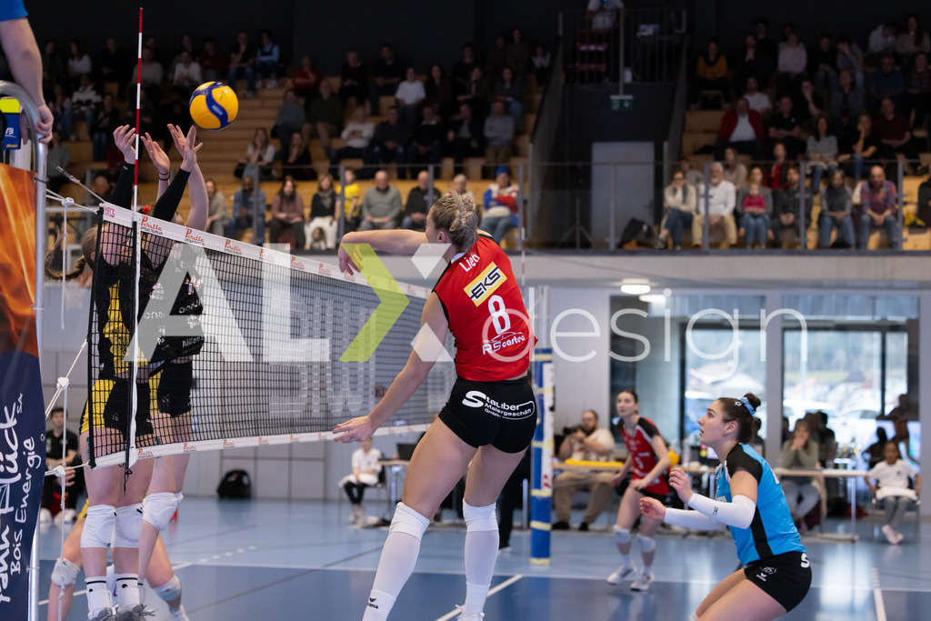 Volleyball I Frauen I Saison 2025-2026 I Volleyball NLA | Women I 1/4 Finals I  BIWI VFM - VC Kanti Schaffhausen I 01.03.2026 | 8 Letícia Bonardi (BR) (BIWI VFM) – Diagonalangriff - Realisiert mit Pictrs.com