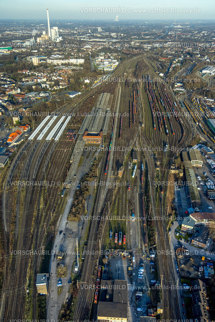 Herne240104222 | Luftbild, Wanne-Eickel Hbf Hauptbahnhof und Güterbahnhof, Wanne, Herne, Ruhrgebiet, Nordrhein-Westfalen, Deutschland