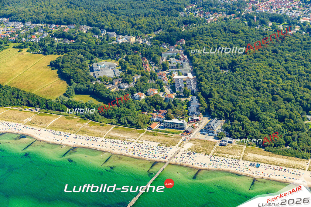 Luftaufnahme Müritz Strand Graal-Müritz - Die Luftaufnahme wurde 2025 vom UL-Flugzeug heraus erstellt ( ohne Drohne ) - Hochauflösende Luftaufnahme - für professionelle Ausdrucke geeignet. Die Geschenkidee !Mit Lizenz und Bildrechte bestellbar