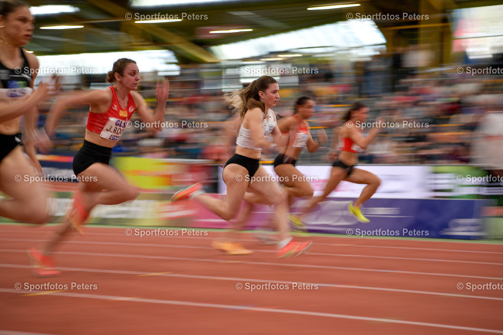 DM Halle 2026_Samstag-142 | 28.02.2026, xkaix, Leichtathletik Deutsche Meisterschaften Halle 2026,  v.l. 60m Sprint Ksenia Helios (SV GO! Saar 05) - Realisiert mit Pictrs.com