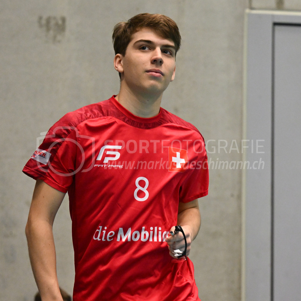 Switzerland B U19 vs Finland U19 - 2. February 2024 | Switzerland B U19 vs Finland U19
U19 Men International Matches in Switzerland
GoEasy Arena, Siggenthal Station
Switzerland forward #8 Damian Hocevar.
Credit: Markus Aeschimann | <a href="https://www.markus-aeschimann.ch">Sportfotografie Markus Aeschimann</a> | <a href="https://www.instagram.com/sportfotografie.aeschimann">@sportfotografie.aeschimann</a> - Realisiert mit Pictrs.com