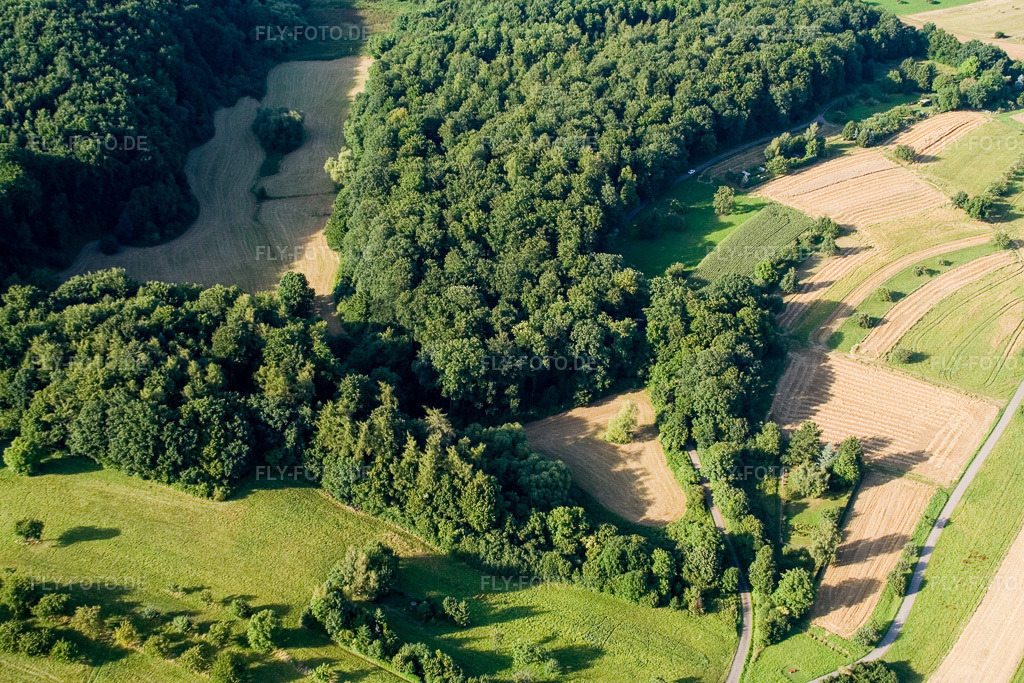 Luftbild: Naturschutzgebiet Kettelbachtal im Ortsteil Obernhausen in Birkenfeld im Bundesland Baden-Württemberg in Deutschland. Foto: IMG_12349.jpg vom 05.08.2008 durch Werner Riehm/FLY-FOTO.de