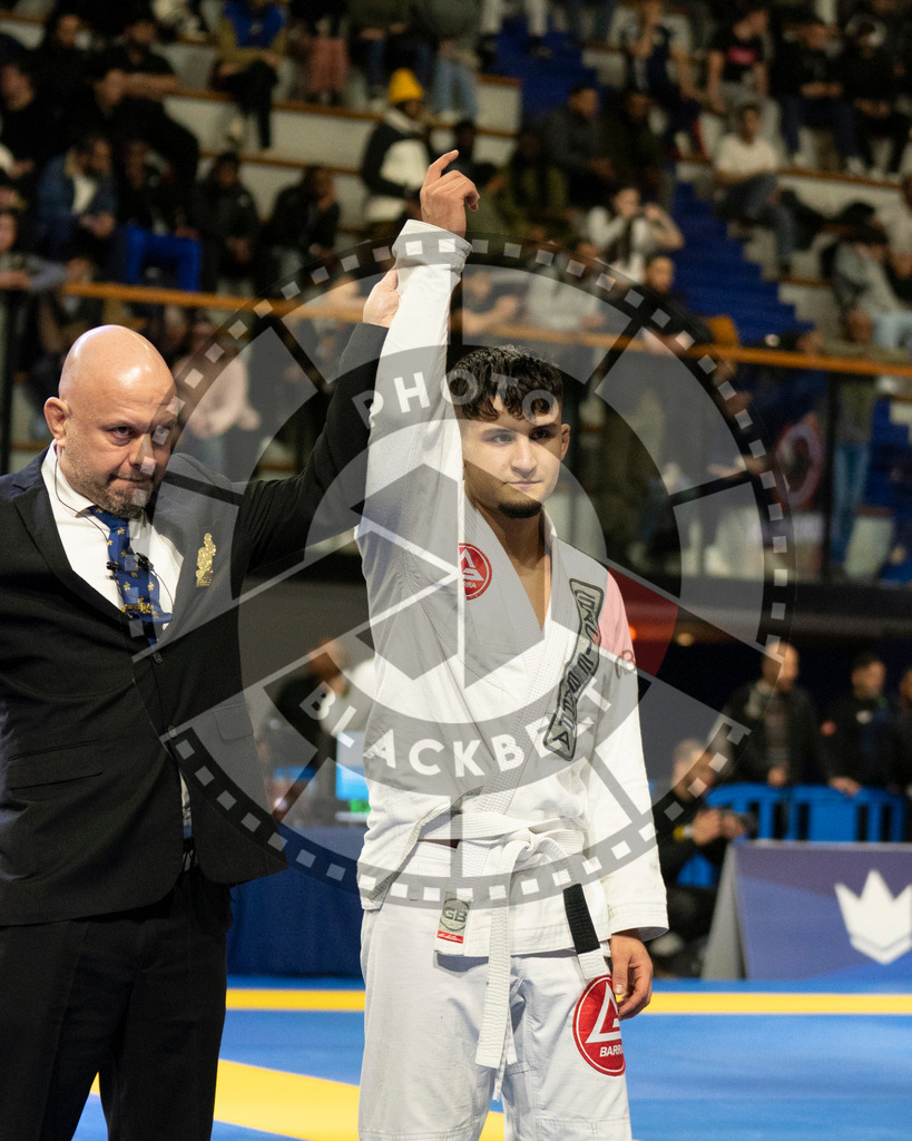 20240119PBB0618 | Fighters compete during the IBJJF European Championship in Paris, France, on January 19, 2024.