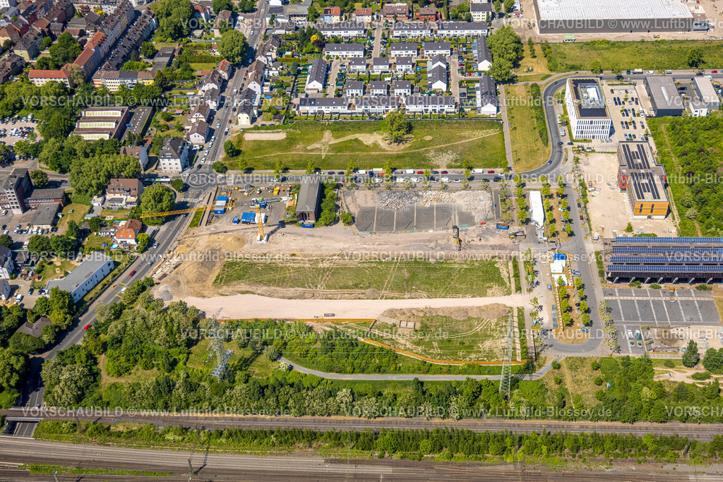 Gelsenkirchen250507421 | Luftbild, Gewerbegebiet Industriepark Schalker Verein, Europastraße, Westansicht, Bulmke-Hüllen, Gelsenkirchen, Ruhrgebiet, Nordrhein-Westfalen, Deutschland