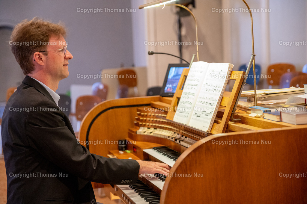 DSC_0138 | bbe, Bensheim, 1.5.2023, Sankt Georg, Bachtage, Gregor Knop an der Orgel, ,, Bild: Thomas Neu
