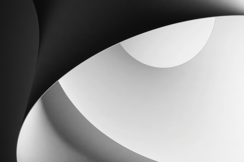 KI000331 | Mit moderner KI‑generiertes schwarz-weiß Artwork, sorgfältig manuell für den Druck optimiert.