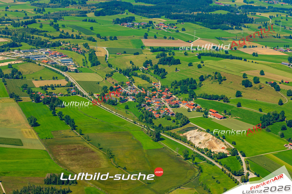 Geschenkidee Dürnhausen bei Habach -Die Luftbildaufnahme wurde 2025 vom UL-Flugzeug heraus erstellt ( keine Drohne ) - Hochauflösende Luftaufnahme -Nicht vergleichbar mit Google Maps oder Satelittenbilder- Die Geschenkidee !Mit Lizenz und Bildrechte bestellbar