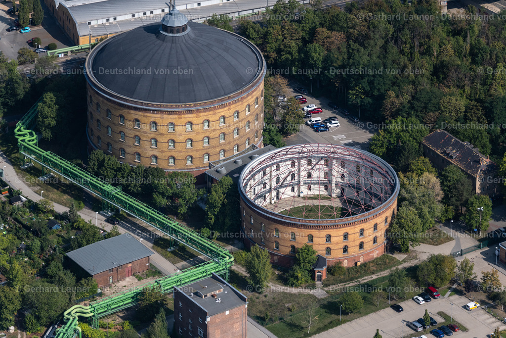 4039235 | Das Panometer Leipzig, ein ehemaliges Gasometer, ist heute ein Ausstellungsgebäude in Leipzig