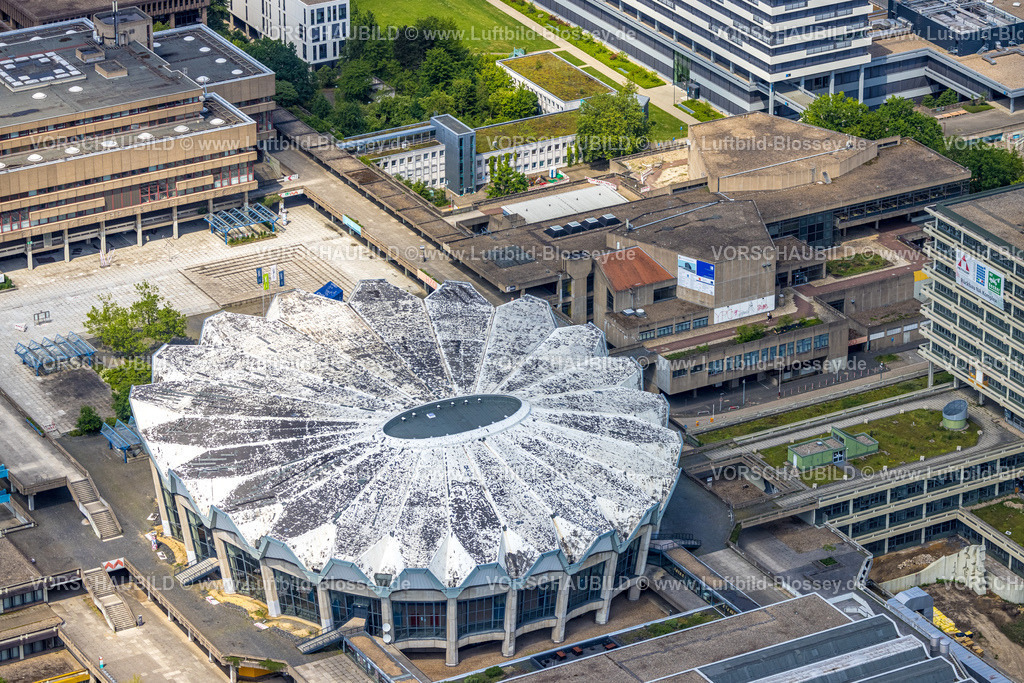 Bochum220503471 | Luftbild, RUB Ruhr-Universität Bochum, Audimax Hörsaal, Querenburg, Bochum, Ruhrgebiet, Nordrhein-Westfalen, Deutschland