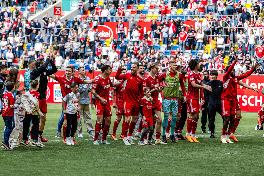 Fortuna Düsseldorf vs. Karlsruher SC | Düsseldorf, 30.04.2023: 2. Bundesliga, 30. Spieltag, Fortuna Düsseldorf gegen Karlsruher SC in der Merkur Arena in Düsseldorf. Foto: sportfotografie.ms | Markus Paletta - Realisiert mit Pictrs.com